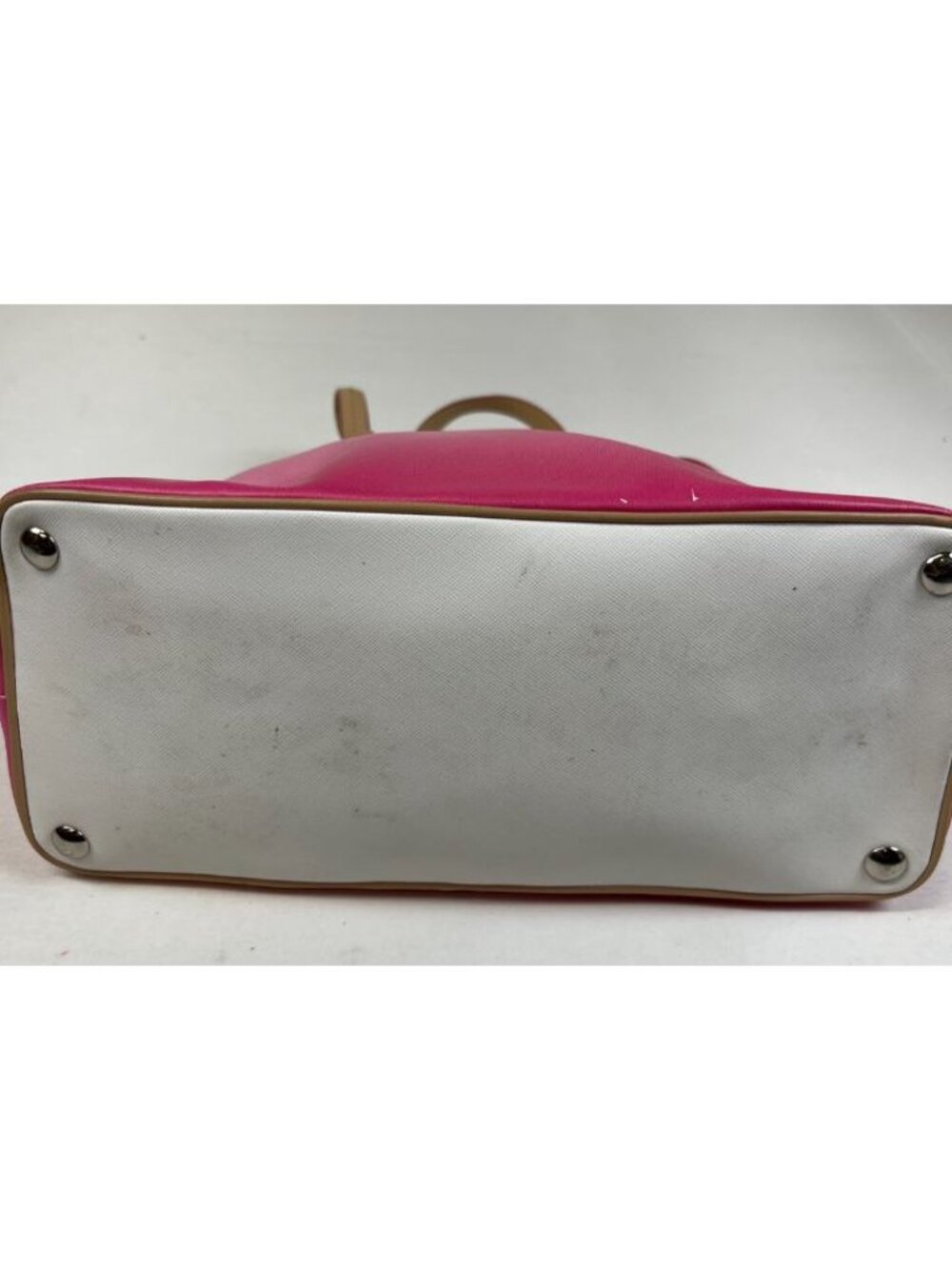 VintageCoach Dome Satchel F29262 Pink White Ombre Handbag - Picture 8 of 11